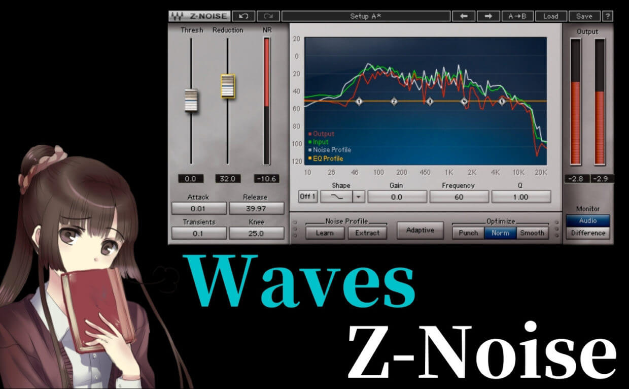 Vst解説 録音時の付加ノイズを除去 Waves Z Noise の使い方とデモ音源 イボスタ イボｇのスタジオ