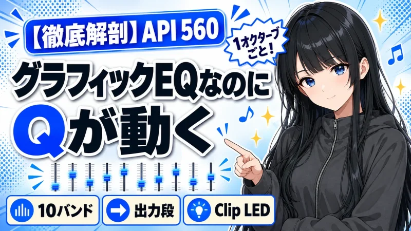 Waves API 560の設計思想|グラフィックEQなのにQが動く